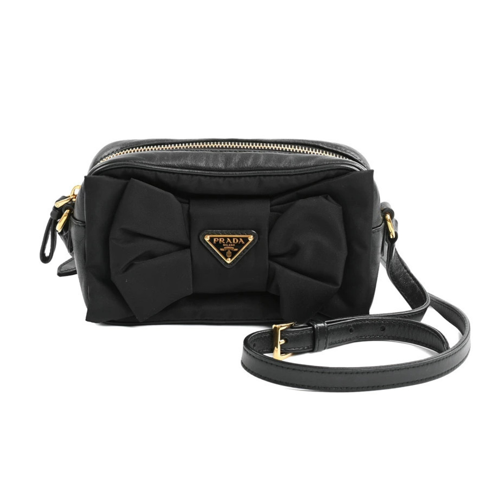 Prada Re Ribbon Shoulder Bag Black